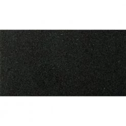 Granite Absolute Black Polished 12.01 in. x 24.02 in. Granite Floor and Wall Tile (2 sq. ft.) by EMSER TILE
