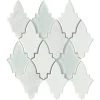 Fleur Affodill 11.18 in. x 11.89 in. Floral Polished Glass Mosaic Tile ( 0.923 sq. ft./Each) by EMSER TILE