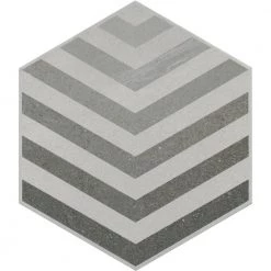 Bauhaus Arrow 8.87 in. x 9.87 in. Matte Porcelain Patterned Floor and Wall Tile (Covers 5.39 sq. ft./Case) by EMSER TILE