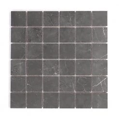 Sterlina Asphalt 11.69 in. x 11.69 in. Squares Matte Porcelain Mosaic Tile (0.949 sq. ft./Each) by EMSER TILE -EMSER TILE store asphalt emser tile mosaic tile 1879635 1f 1000