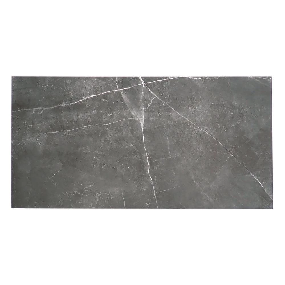 Sterlina Asphalt 23.62 in. x 23.62 in. Matte Marble Look Porcelain Floor and Wall Tile (15.5 sq. ft./Case) by EMSER TILE 7 Sterlina Asphalt 23.62 in. x 23.62 in. Matte Marble Look Porcelain Floor and Wall Tile (15.5 sq. ft./Case) by EMSER TILE - Image 5