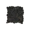 Rivera Pebbles Black Honed 12.01 in. x 12.01 in. x 11 mm Pebbles Mesh-Mounted Mosaic Tile (1 sq. ft.) by EMSER TILE -EMSER TILE store black emser tile mosaic tile 892459 64 1000