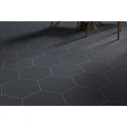 Rhythm Black 11.22 in. x 12.95 in. Matte Stone Look Porcelain Floor and Wall Tile (10.752 sq. ft./Case) by EMSER TILE -EMSER TILE store black emser tile porcelain tile 1885621 44 1000