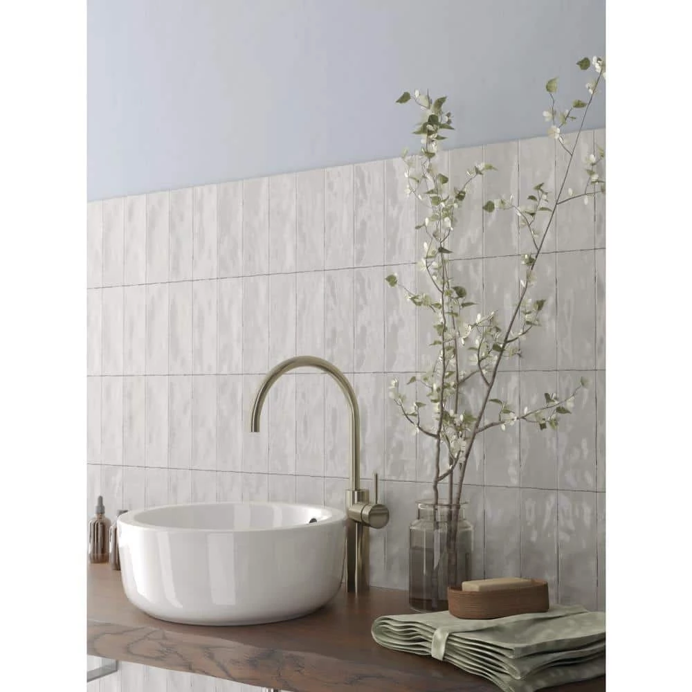 Passion Blanco 2.56 in. x 7.87 in. Glossy Porcelain Brick Look Wall Tile (3.78 sq. ft./Case) by EMSER TILE 10 Passion Blanco 2.56 in. x 7.87 in. Glossy Porcelain Brick Look Wall Tile (3.78 sq. ft./Case) by EMSER TILE - Image 8