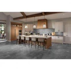 Brava Carbon 11.81 in. x 23.62 in. Matte Stone Look Porcelain Floor and Wall Tile (13.566 sq. ft./Case) by EMSER TILE -EMSER TILE store carbon emser tile porcelain tile 1849831 fa 1000