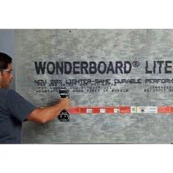 WonderBoard Lite 1/4 in. x 3 ft. x 5 ft. 5 ft. Backer Board by Custom Building Products 11 WonderBoard Lite 1/4 in. x 3 ft. x 5 ft. 5 ft. Backer Board by Custom Building Products -EMSER TILE store custom building products backer boards flb60l 66 1000