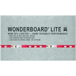 WonderBoard Lite 5 ft. x 3 ft. x 7/16 in. Backer Board by Custom Building Products