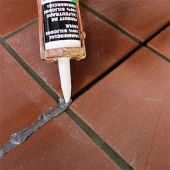 Commercial #165 Delorean Gray 10.1 oz. Silicone Caulk by Custom Building Products -EMSER TILE store custom building products grout caulk ccsc165 fa 1000