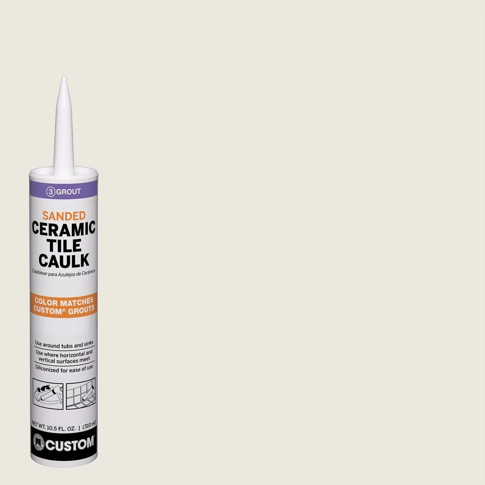 Polyblend #381 Bright White 10.5 oz. Sanded Ceramic Tile Caulk by Custom Building Products 3 Polyblend #381 Bright White 10.5 oz. Sanded Ceramic Tile Caulk by Custom Building Products