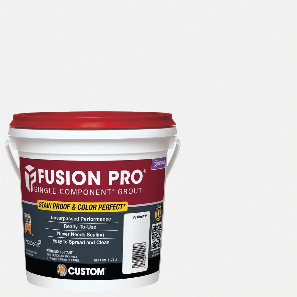 Fusion Pro #640 Arctic White 1 gal. Single Component Grout by Custom Building Products 3 Fusion Pro #640 Arctic White 1 gal. Single Component Grout by Custom Building Products