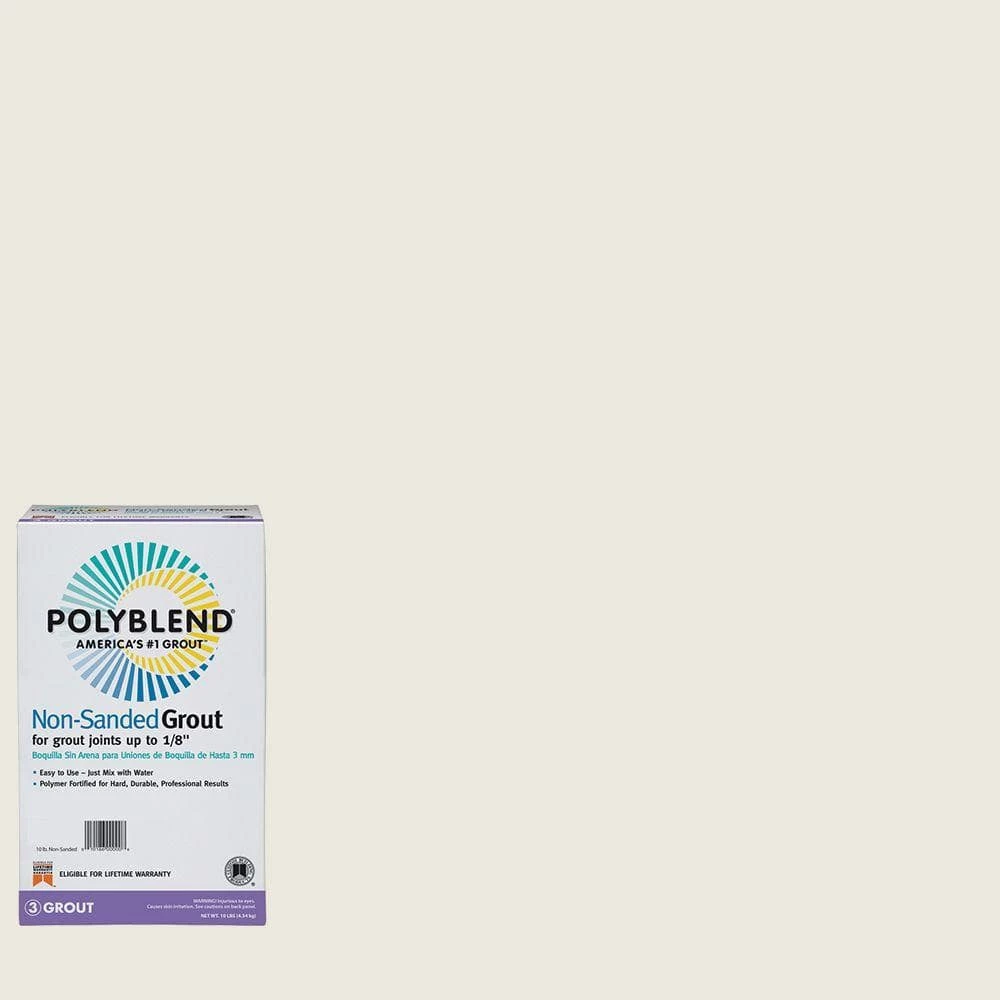 Polyblend #381 Bright White 10 lb. Non-Sanded Grout by Custom Building Products 3 Polyblend #381 Bright White 10 lb. Non-Sanded Grout by Custom Building Products