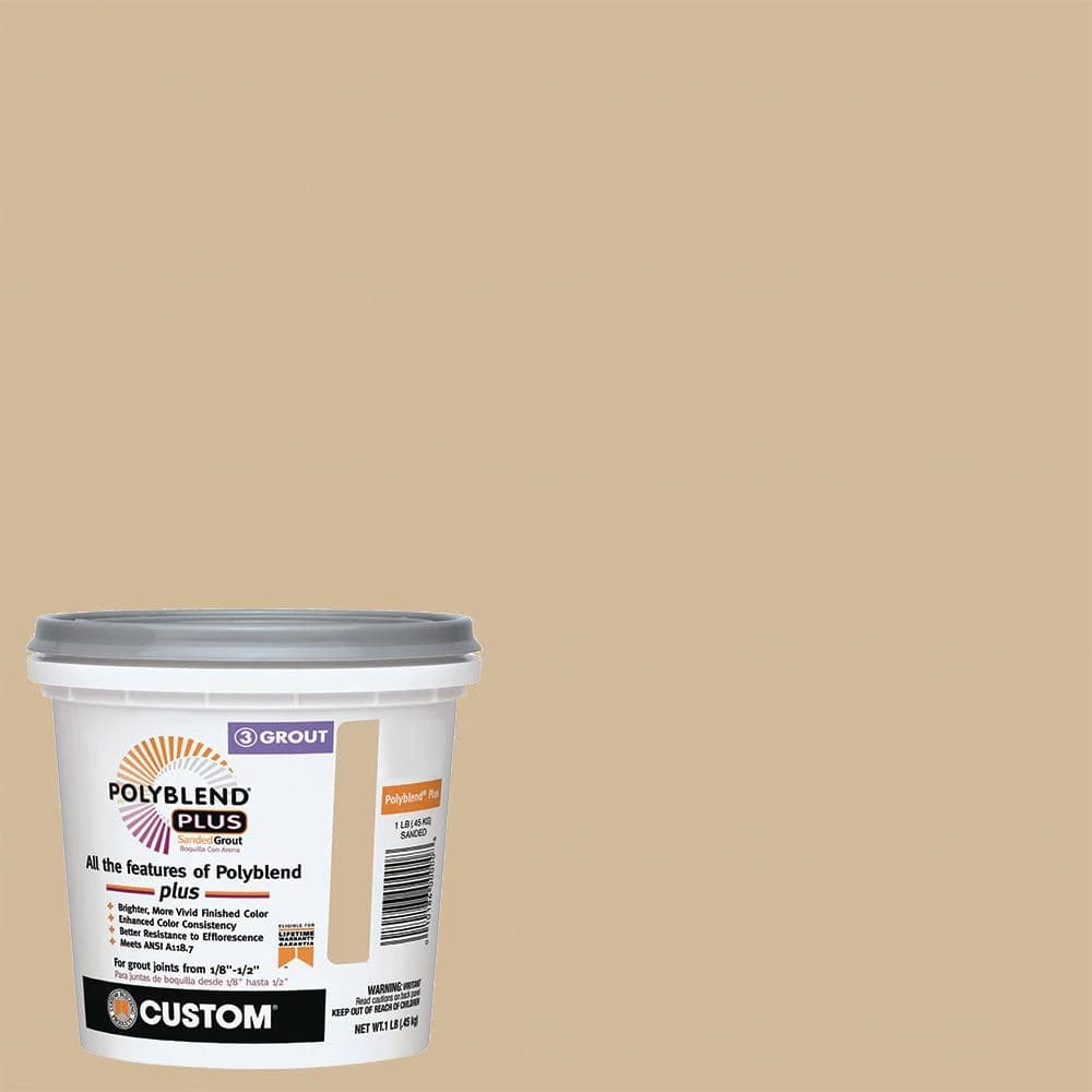 Polyblend Plus #122 Linen 1 lb. Sanded Grout by Custom Building Products 3 Polyblend Plus #122 Linen 1 lb. Sanded Grout by Custom Building Products