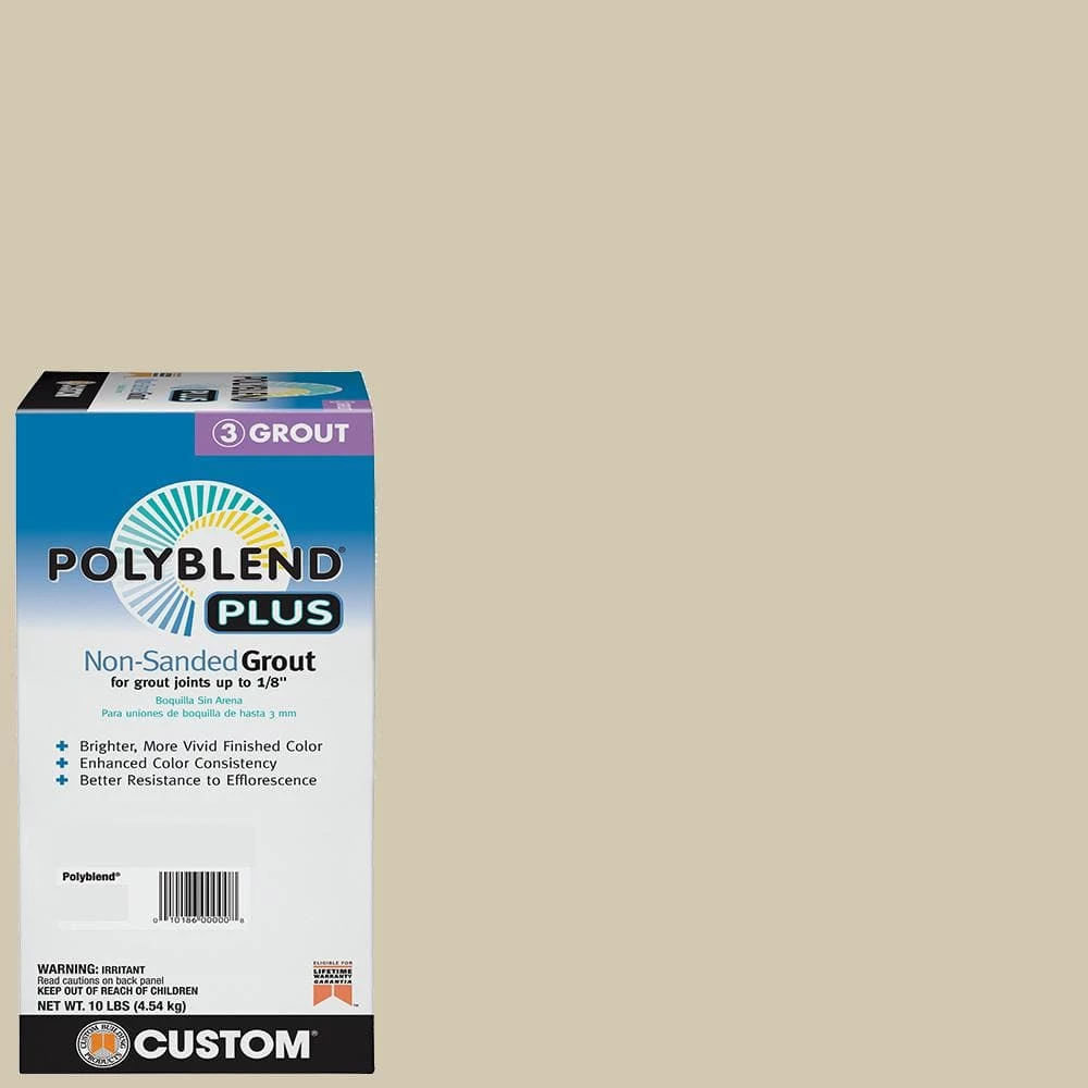 Polyblend Plus #382 Bone 10 lb. Unsanded Grout by Custom Building Products 3 Polyblend Plus #382 Bone 10 lb. Unsanded Grout by Custom Building Products