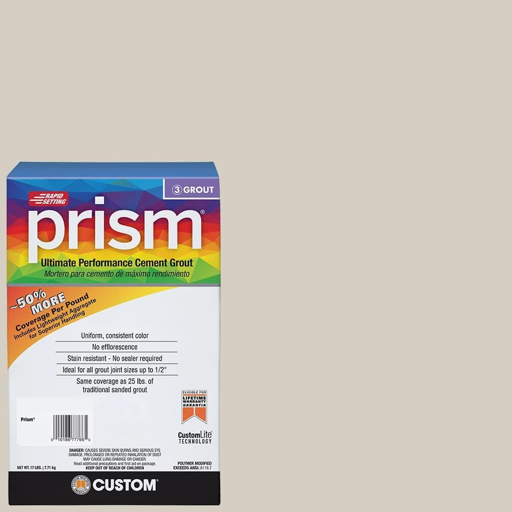 Prism #545 Bleached Wood 17 lb. Grout by Custom Building Products 3 Prism #545 Bleached Wood 17 lb. Grout by Custom Building Products