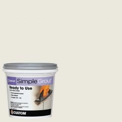 SimpleGrout #381 Bright White 1 Qt. Pre-Mixed Grout by Custom Building Products