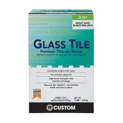 Glass Tile 7 lb. White Premium Thinset Mortar by Custom Building Products