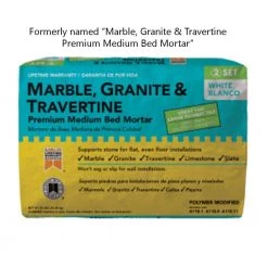 Natural Stone and Large Tile 50 lb. White Premium Mortar by Custom Building Products -EMSER TILE store custom building products tile mortar mgmm50 66 1000