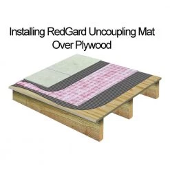 RedGard 54 sq. ft. 39.4 in. x 16.5 ft. Uncoupling Mat Membrane for Tile and Stone by Custom Building Products 15 RedGard 54 sq. ft. 39.4 in. x 16.5 ft. Uncoupling Mat Membrane for Tile and Stone by Custom Building Products -EMSER TILE store custom building products underlayment rgm254 4f 1000