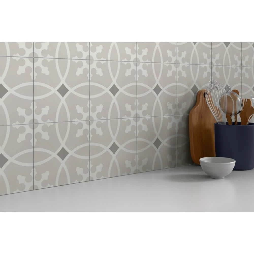 Design Diagram 9.09 in. x 9.09 in. Porcelain Floor and Wall Tile (10.332 sq. ft./Case) by EMSER TILE 4 Design Diagram 9.09 in. x 9.09 in. Porcelain Floor and Wall Tile (10.332 sq. ft./Case) by EMSER TILE - Image 2