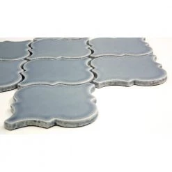 Morocco Dove 10.24 in. x 10.63 in. Glossy Ceramic Mosaic Tile- (0.76 sq. ft./Piece) by EMSER TILE -EMSER TILE store dove emser tile ceramic tile 1914701 4f 1000