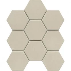 Source Fawn 8.66 in. x 9.88 in. Honeycomb Matte Porcelain Mosaic Tile (0.594 sq. ft./Each) by EMSER TILE