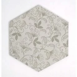Bauhaus Floral 9.06 in. x 10.47 in. Matte Patterned Look Porcelain Floor and Wall Tile (5.39 sq. ft./Case) by EMSER TILE -EMSER TILE store floral emser tile porcelain tile 1944118 1f 1000