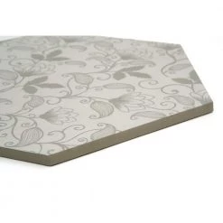 Bauhaus Floral 9.06 in. x 10.47 in. Matte Patterned Look Porcelain Floor and Wall Tile (5.39 sq. ft./Case) by EMSER TILE -EMSER TILE store floral emser tile porcelain tile 1944118 4f 1000