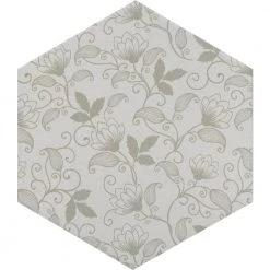 Bauhaus Floral 9.06 in. x 10.47 in. Matte Patterned Look Porcelain Floor and Wall Tile (5.39 sq. ft./Case) by EMSER TILE -EMSER TILE store floral emser tile porcelain tile 1944118 fa 1000