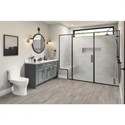 Vertigo White Chevron 10 in. x 30 in. Ceramic Wall Tile (14.12 sq. ft. / case) by EMSER TILE -EMSER TILE store glazed white emser tile ceramic tile 1419971 4f 1000