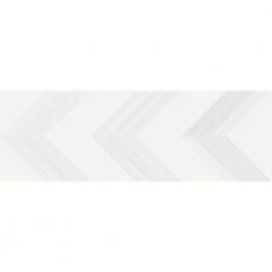 Vertigo White Chevron 10 in. x 30 in. Ceramic Wall Tile (14.12 sq. ft. / case) by EMSER TILE