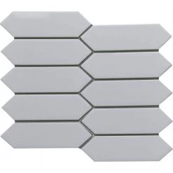 Concept Gray 8.27 in. x 9.65 in. Honeycomb Semi-gloss Glass Mosaic Tile (0.554 sq. ft./Each) by EMSER TILE