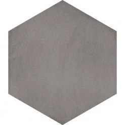 BAUHAUS GRAY HEX 9 in X 10 in Porcelain Floor and Wall Tile (Covers 5.39 Sq. Ft./11 pieces per case) by EMSER TILE