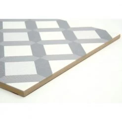 Geometry Gray 9.84 in. x 9.84 in. Matte Patterned Look Porcelain Floor and Wall Tile (10.768 sq. ft./Case) by EMSER TILE -EMSER TILE store gray frame emser tile porcelain tile 1885728 4f 1000