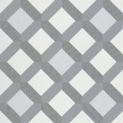 Geometry Gray 9.84 in. x 9.84 in. Matte Patterned Look Porcelain Floor and Wall Tile (10.768 sq. ft./Case) by EMSER TILE