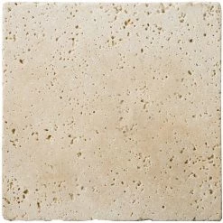 Trav Fontane Tumbled Ivory Classic 3.94 in. x 3.94 in. Travertine Wall Tile by EMSER TILE