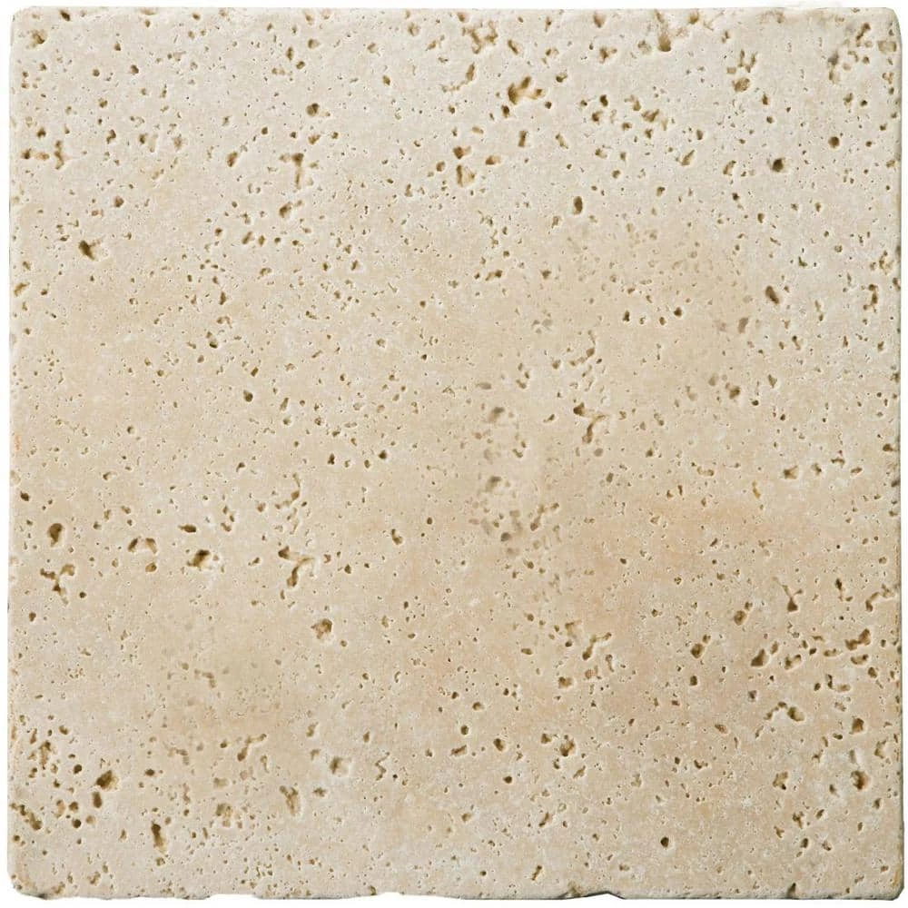 Trav Fontane Tumbled Ivory Classic 3.94 in. x 3.94 in. Travertine Wall Tile by EMSER TILE 4 Trav Fontane Tumbled Ivory Classic 3.94 in. x 3.94 in. Travertine Wall Tile by EMSER TILE - Image 2