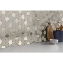 Glitz Joy 11.81 in. x 11.97 in. Honeycomb Glossy Glass Mosaic Tile (0.982 sq. ft./Each) by EMSER TILE 15 Glitz Joy 11.81 in. x 11.97 in. Honeycomb Glossy Glass Mosaic Tile (0.982 sq. ft./Each) by EMSER TILE -EMSER TILE store joy emser tile glass tile 1554275 44 1000