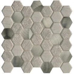 Glitz Joy 11.81 in. x 11.97 in. Honeycomb Glossy Glass Mosaic Tile (0.982 sq. ft./Each) by EMSER TILE