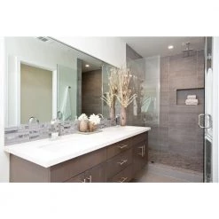 Illumina Luster Glossy 11.73 in. x 11.73 in. x 8mm Glass Mesh-Mounted Mosaic Tile (0.96 sq. ft.) by EMSER TILE -EMSER TILE store luster emser tile glass tile 1267559 31 1000