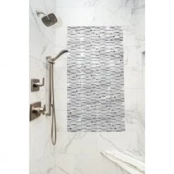 Illumina Luster Glossy 11.73 in. x 11.73 in. x 8mm Glass Mesh-Mounted Mosaic Tile (0.96 sq. ft.) by EMSER TILE -EMSER TILE store luster emser tile glass tile 1267559 44 1000