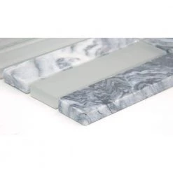 Illumina Luster Glossy 11.73 in. x 11.73 in. x 8mm Glass Mesh-Mounted Mosaic Tile (0.96 sq. ft.) by EMSER TILE -EMSER TILE store luster emser tile glass tile 1267559 c3 1000