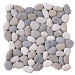 Flat Venetian Medici 12 in. x 12 in. x 9.65 mm Pebble Blend Mesh-Mounted Mosaic Tile (1 sq. ft / piece) by EMSER TILE