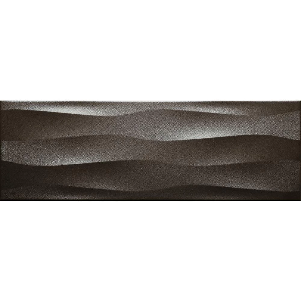 Artwork Metal Wave 11.81 in. x 35.43 in. Ceramic Wall Tile (11.6252 sq. ft. / case) by EMSER TILE 3 Artwork Metal Wave 11.81 in. x 35.43 in. Ceramic Wall Tile (11.6252 sq. ft. / case) by EMSER TILE