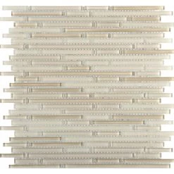 Infinity Natural Glossy 11.73 in. x 11.73 in. x 4mm Glass Mesh-Mounted Mosaic Tile (0.96 sq. ft.) by EMSER TILE