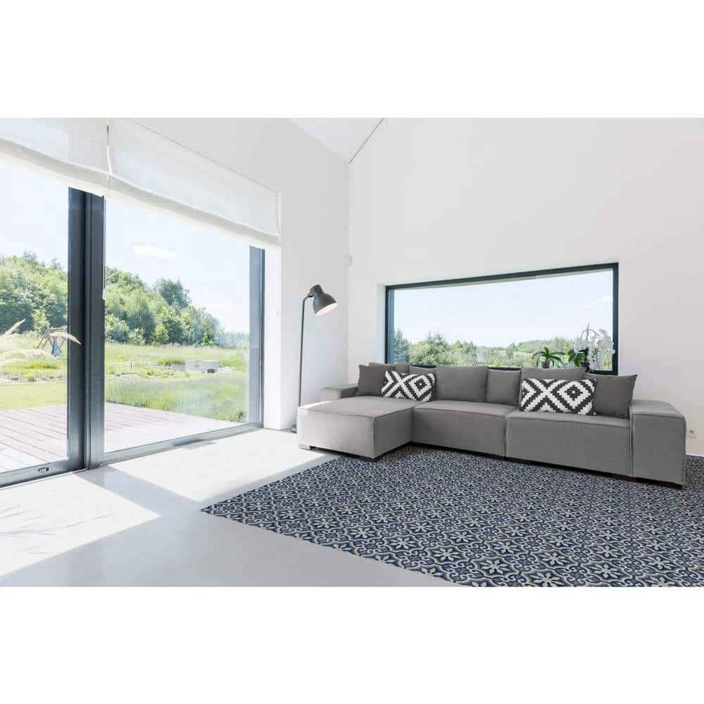 Design Outline 9.09 in. x 9.09 in. Porcelain Floor and Wall Tile (10.332 sq. ft./Case) by EMSER TILE 4 Design Outline 9.09 in. x 9.09 in. Porcelain Floor and Wall Tile (10.332 sq. ft./Case) by EMSER TILE - Image 2