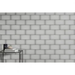 Ombre Silver 5.98 in. x 12.01 in. Glossy Subway Ceramic Wall Tile (8.0 sq. ft./Case) by EMSER TILE -EMSER TILE store silver emser tile ceramic tile 1537803 44 1000