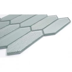 Picket Silver Glossy 9.53 in. x 10.94 in. x 0.8mm Glass Mesh-Mounted Mosaic Tile (0.71 sq. ft.) by EMSER TILE 11 Picket Silver Glossy 9.53 in. x 10.94 in. x 0.8mm Glass Mesh-Mounted Mosaic Tile (0.71 sq. ft.) by EMSER TILE -EMSER TILE store silver emser tile glass tile 1554339 4f 1000