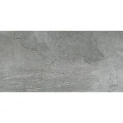 Brava Silver 11.81 in. x 23.62 in. Matte Stone Look Porcelain Floor and Wall Tile (13.566 sq. ft./Case) by EMSER TILE -EMSER TILE store silver emser tile porcelain tile 1849858 44 1000