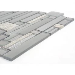 Entity Spirit Glossy 11.81 in. x 11.81 in. x 8mm Glass Mesh-Mounted Mosaic Tile (0.97 sq. ft.) by EMSER TILE -EMSER TILE store spirit emser tile glass tile 1412242 4f 1000