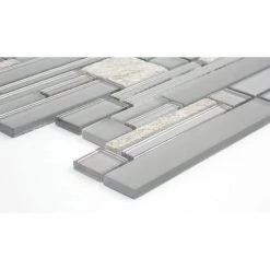 Entity Spirit Glossy 11.81 in. x 11.81 in. x 8mm Glass Mesh-Mounted Mosaic Tile (0.97 sq. ft.) by EMSER TILE -EMSER TILE store spirit emser tile glass tile 1412242 c3 1000